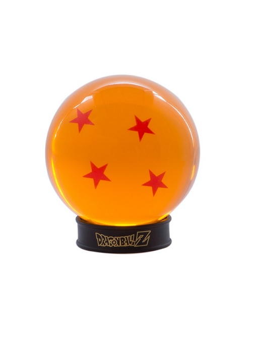 DRAGON BALL BOLA DE 4 ESTRELLAS 75 MM. + BASE