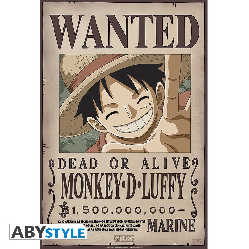 ONE PIECE POSTER WANTED LUFFY
