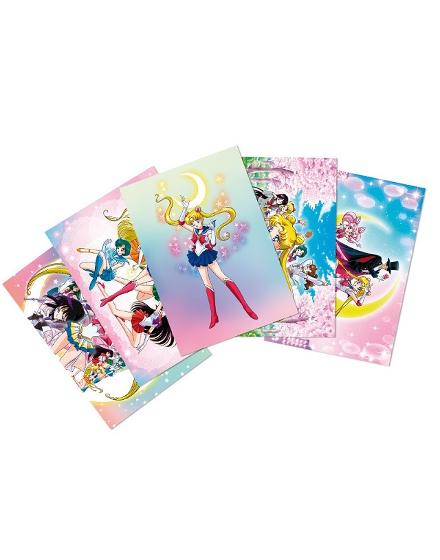 SAILOR MOON POSTCARD SET 5 POSTALES