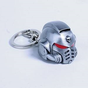 WARHAMMER 40K LLAVERO SPACE MARINE HELMET METAL