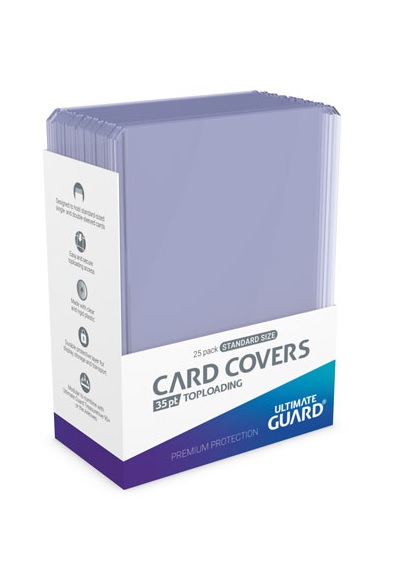 FUNDAS RIGIDAS PARA CARTAS TOPLOADER 76 X 101 MM. 25 PACK