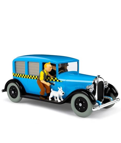 TINTIN COCHE TAXI AZUL (1/12)