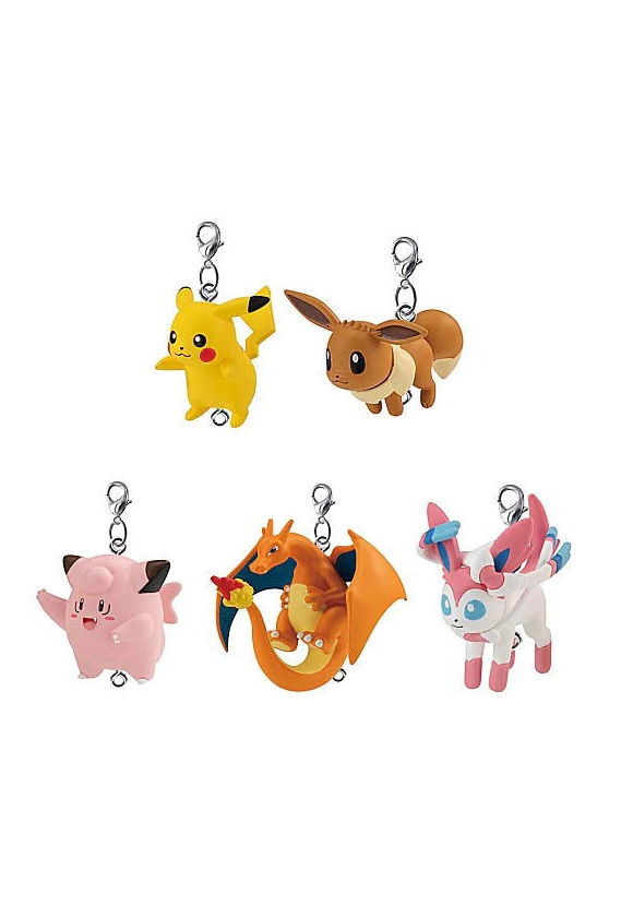 POKEMON LLAVEROS TSUMANDE TSUNAGETE CON MOSQUETON SET COMPLETO