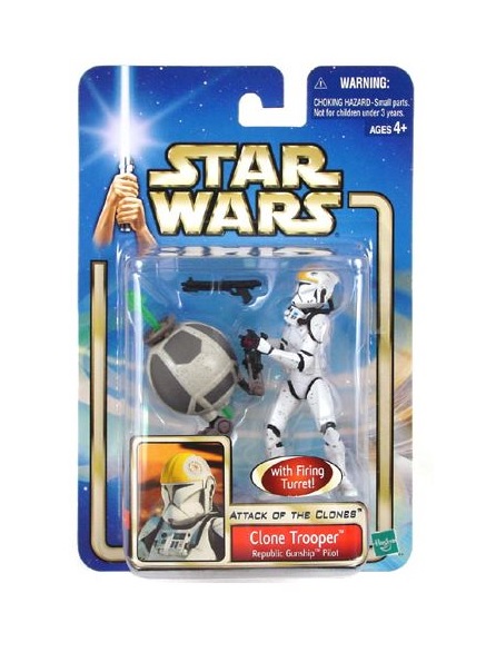 STAR WARS SAGA CLONE TROOPEE REPUBLIC GUNSHIP PILOT