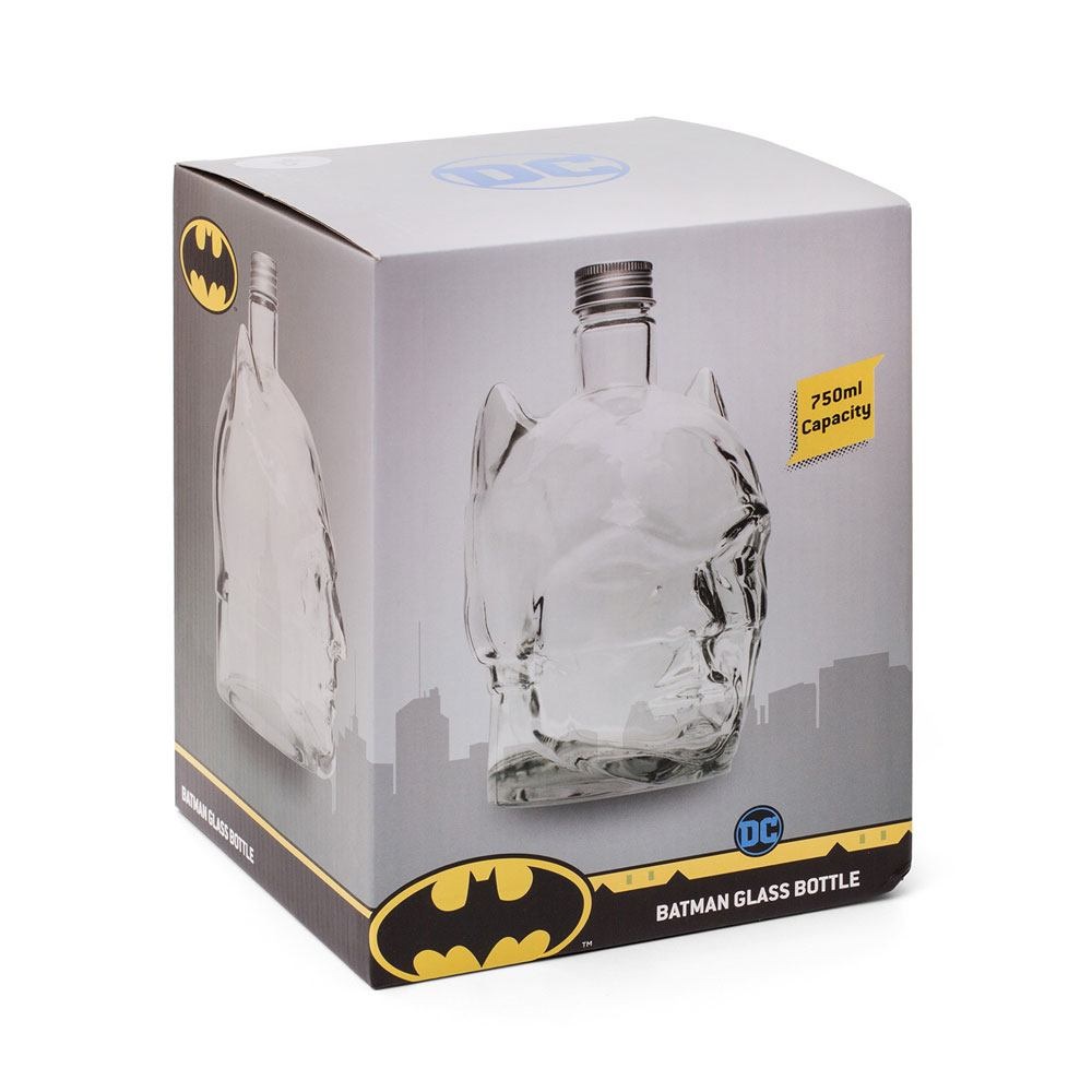 DC BATMAN GLASS BOTTLE