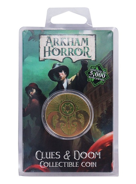 ARKHAM HORROR MONEDA CLUES & DOOM LIMITED EDITION