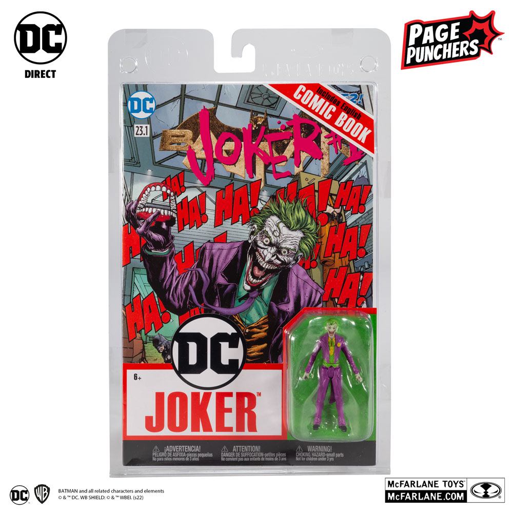DC PAGE PUNCHERS FIGURA & COMIC JOKER