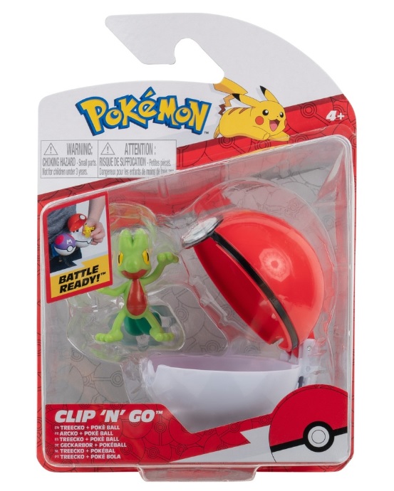 POKEMON CLIP 'N' GO TREECKO + POKÉ BALL
