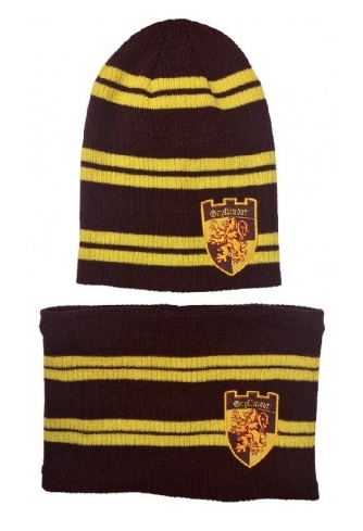 HARRY POTTER GORRO Y CUELLO GRYFFINDOR