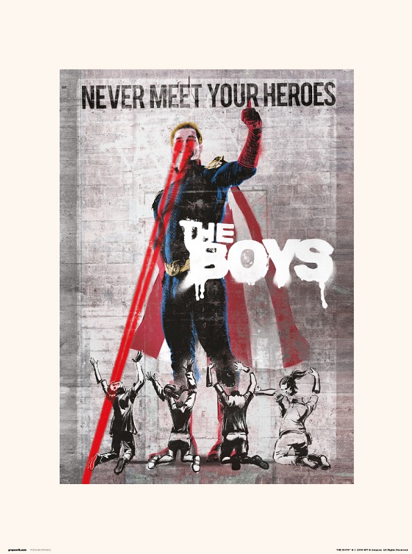 THE BOYS PRINT POSTER 30 X 40 NEVER MEET YOUR HEROES