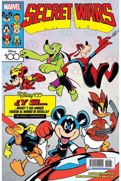 MILES MORALES: SPIDER-MAN 08 (61) PORTADA ALTERNATIVA DISNEY SECRET WARS