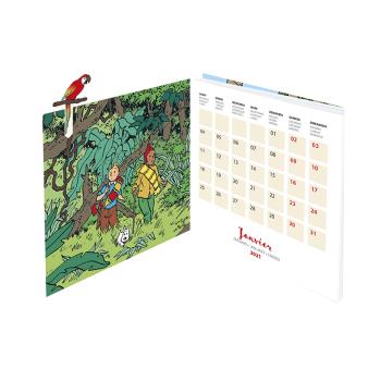 TINTIN CALENDARIO MESA 2021