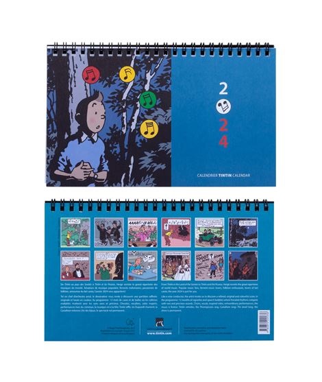 TINTIN CALENDARIO MESA 2024