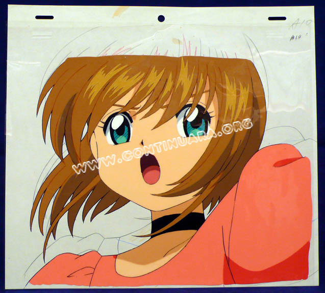 CARDCAPTOR SAKURA CEL SAKURA SORPRENDIDA TRAJE ROSA